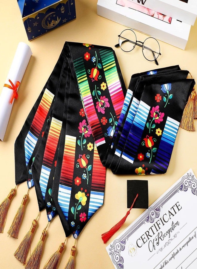 Glitopper 3 Pcs Class of 2025 Mexican Graduation Stole Mexican Graduation Sash Hispanic Serape Stole Serape Scarf Gift for Graduation's Day - Image 4
